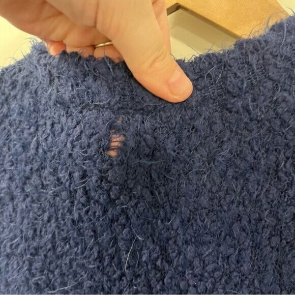 Torrid Popcorn Duster Open Front Sweater Blue 1/1X - Picture 15 of 16